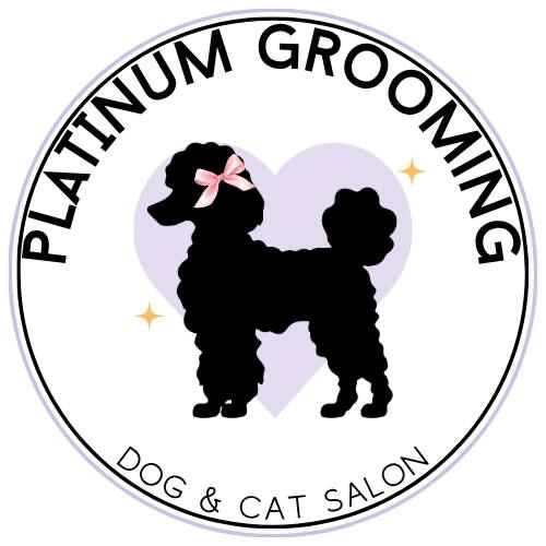 Platinum Grooming Dog and Cat Salon Platinum Grooming Salon Logo